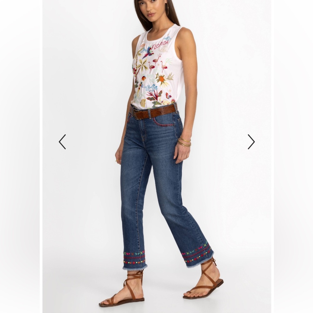 Johnny Was THE CROPPED BABY BOOT JEAN ‑ AVERY